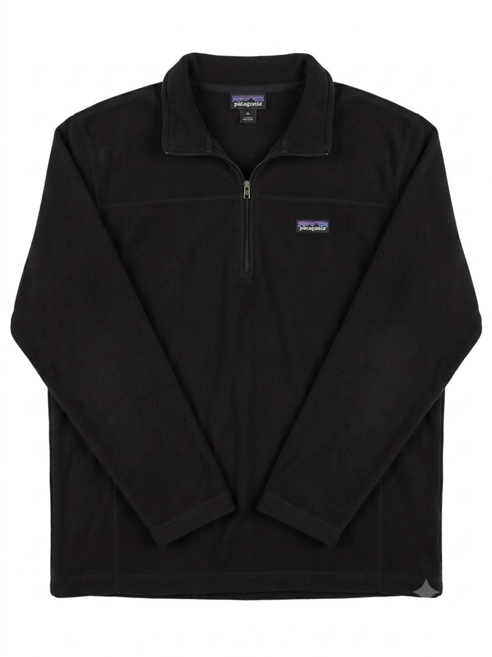 ⁠Patagonia Men's Micro D 1/4 Zip Fleece Pullover Black XL Lightweight Outdoor